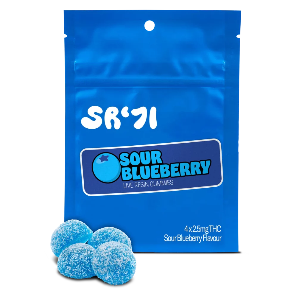 Sour Blueberry Live Resin (San Rafael) – 4 x (2.5mg)