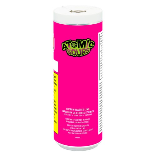 Atomic Sours Cherry Blasted Lime (XMG) – 10mgTHC:10mgCBG (355ml)