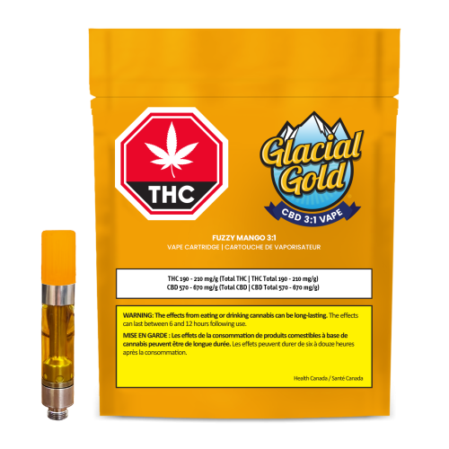 CBD 3:1 Fuzzy Mango (Glacial Gold – 510 – 1g) – (1.0g)